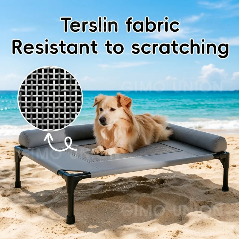 Removable And Washable Pet Bed, Floor-Standing Dog Kennel, Suitable for All Seasons. Camping Bed/Dog Bed for Medium to Large Dogs, Ideal for Summer Use