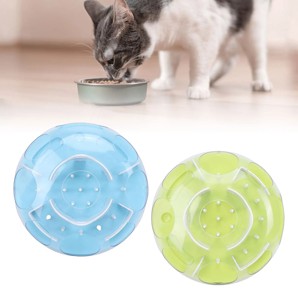 3Pcs Cat Puzzle Feeder Toy Interactive Cat Puzzle Feeder Funny Cat Puzzle Food Dispenser Enrichment for Pets Play and Exercise