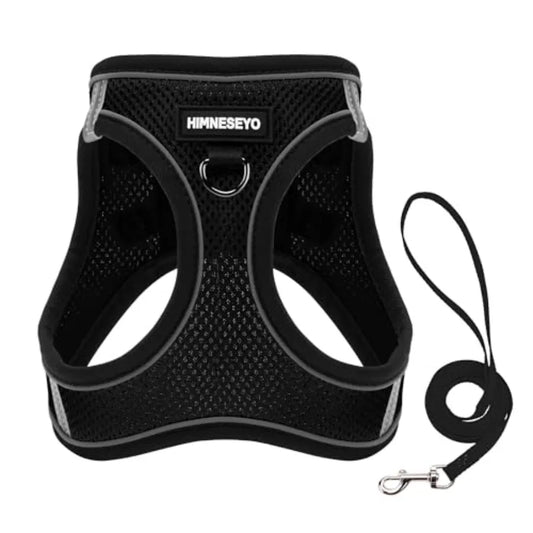 Dog Harness and Leash Set, Dog Harness for Dogs No Pull, No-Chock Step-in Reflective Breathable Lightweight Easy Walk Vest Harn