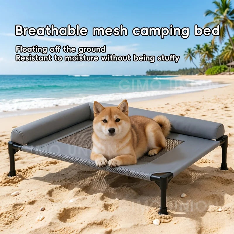 Removable And Washable Pet Bed, Floor-Standing Dog Kennel, Suitable for All Seasons. Camping Bed/Dog Bed for Medium to Large Dogs, Ideal for Summer Use
